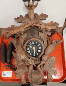 Tray German Cookoo Clock 22" H X 14" W