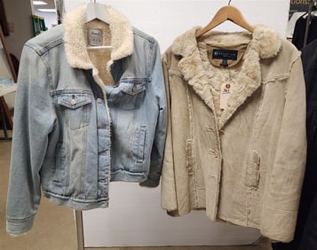 Lot 2 Jackets Kenneth Cole Suede + Denim, Co.