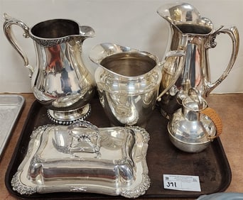 Tray Silverplate - Pitchers, Covered Veg. Etc.