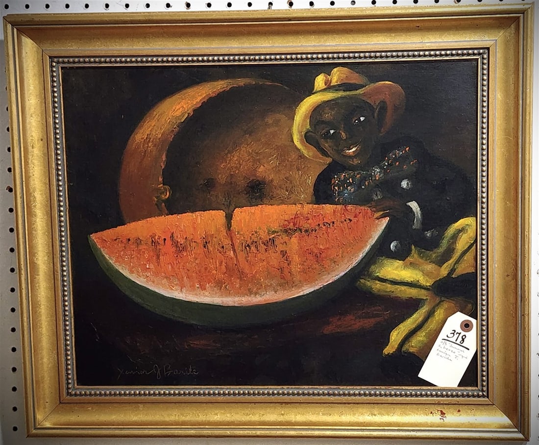 Framed O/B "Summer Scherzo" Sgnd Xavier J. Barile 16" X 20" w/Frame 20 1/2" X 24 3/4: Framed O/B "Summer Scherzo" Sgnd Xavier J. Barile 16" X 20" w/Frame 20 1/2" X 24 3/4