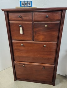 Mahog 4 Drawer Chest w/2 Fall Front Drawers For Show 54 1/2" X 35" W X 15" D
