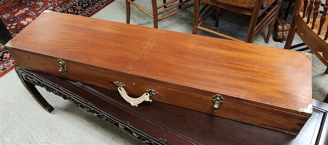 Mahog Gun Case 5" H X 48 1/2" W X 12" D: Mahog Gun Case 5" H X 48 1/2" W X 12" D