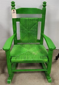 Childs Rush Seat Chair 29 1/2" H X 19 1/2" W X 13 1/2" D