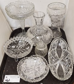 Tray Vintage Cut Glass