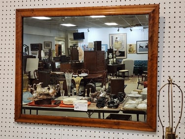 Birdseye Maple Framed Mirror 25" X 31"