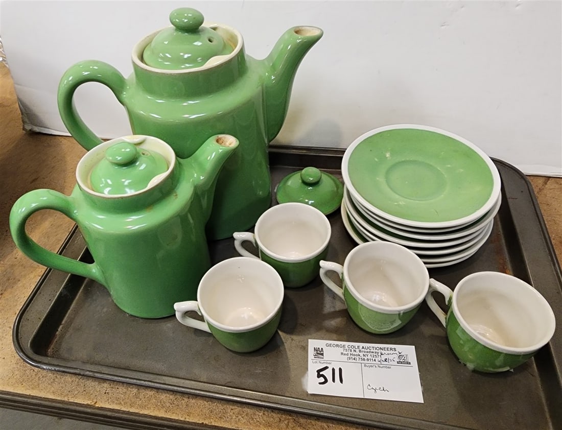 Tray Czech Ironstone Tea Set 13Pc. (1 of 4)
