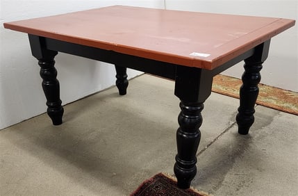 Painted farm table 30.5"h x42"w x59.5"l