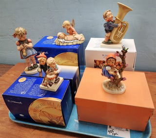 Tray 5 Goebel Hummels w/Bx's - 437, 14/1, 52/0, 253, 25