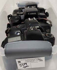 Lot 4 Canon - EOS ELAN, 2- EOS 700, 1- EOS 850