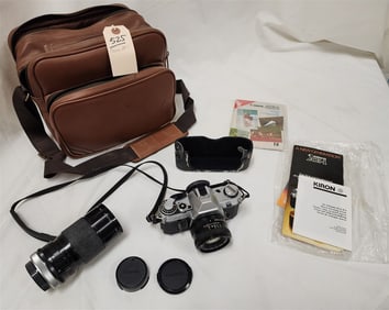 Canon AE-1 In Case w/Kiron Lense