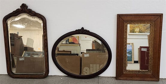Bx Oak Mirrors - 29" X 16", 24" X 15" + 20" X 22"