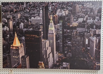Print On Canvas Of Manhattan 42" X 47"