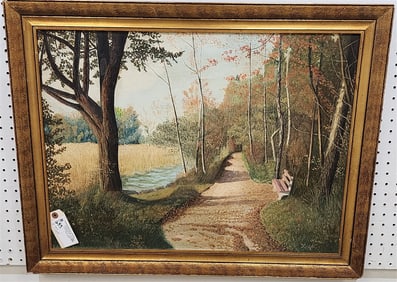 O/C Landscape Sgnd Heidje 20 1/2" X 27 1/2" w/Frame 25" X 32"