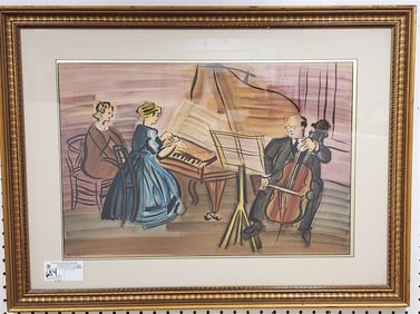 Raoul Dufy Litho "La Musique" 24/33 14" X 21" w/Frame 22" X 29 1/2"