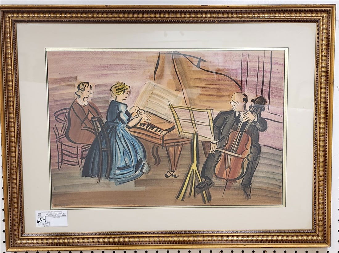 Raoul Dufy Litho "La Musique" 24/33  14" X 21" w/Frame 22" X 29 1/2" (1 of 2)
