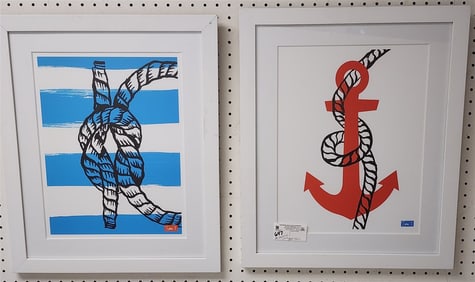 Pr. Nautical Lithos Sgnd Tom S. 16" X 12" w/Frame 22" X 18"