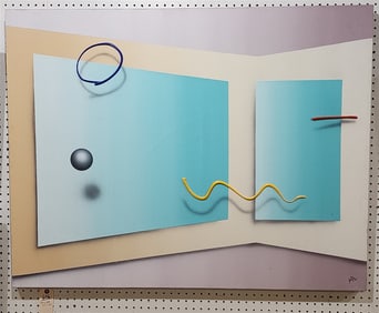 Abstract A/C Sgnd W. Anton 1987 46" X 36"