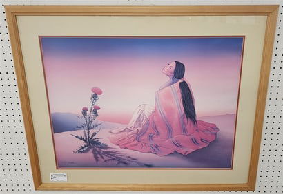 Navajo Dawn" Sgnd Gorman 22" X 29" w/Frame 30 1/2" X 38