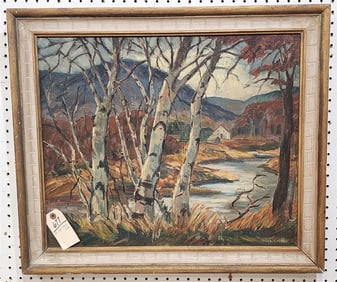 O/B Landscape Sgnd Peggy Cullen 20" X 24" w/Frame 24" X 28"