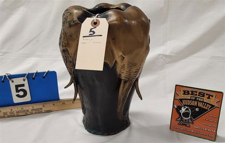 Bronze Elephant Vase Sgnd J.P. Mane, After - 10 1/2" H