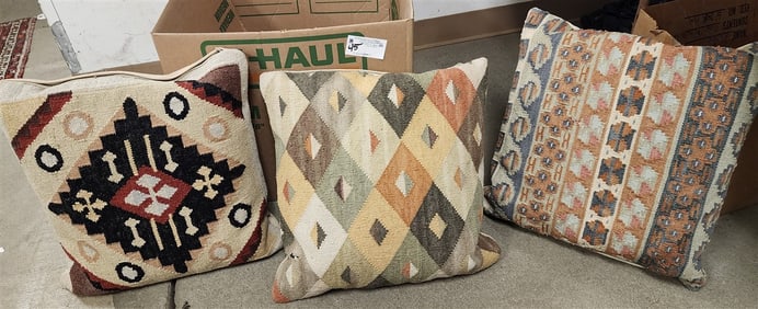 3 Kilim Pillows 17" X 18"