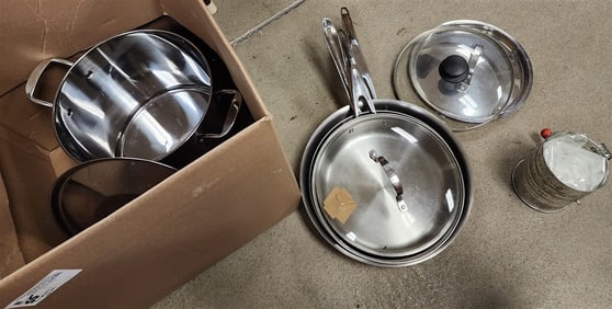 Bx Stainless Cookware - Denmark Covered Boiler, 2- JA Henckels International Skillet