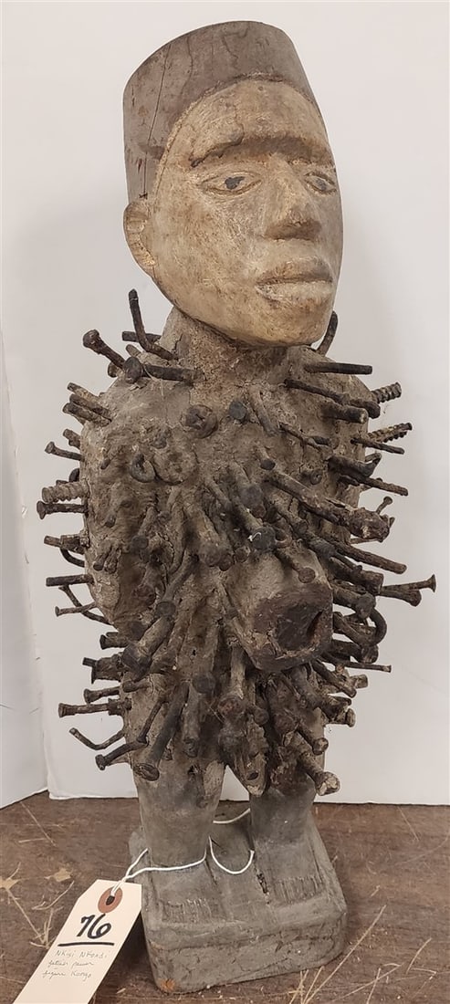 Nkisi Nkondi Fetish Power Figure Kongo People Of Central Africa (1 of 2)