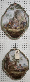 18th C Pr. Porcelain Plaques Lille Faience 1767 14 1/2" X 12"