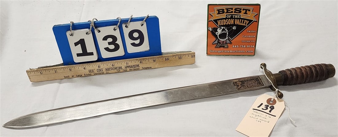 Vintage Collins & Co.Legit Minus 280 Short Sword 22 1/2" (1 of 3)