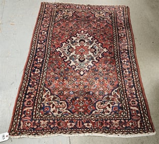 Hamadan Rug 3'6" X 4'10"