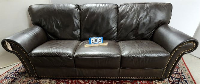Interline Italia Leather Sofa 7' L X 35" H X 22" D