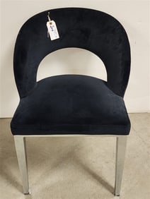 Sunshine Furn. Chrome Base Velvet Uphols. Chair