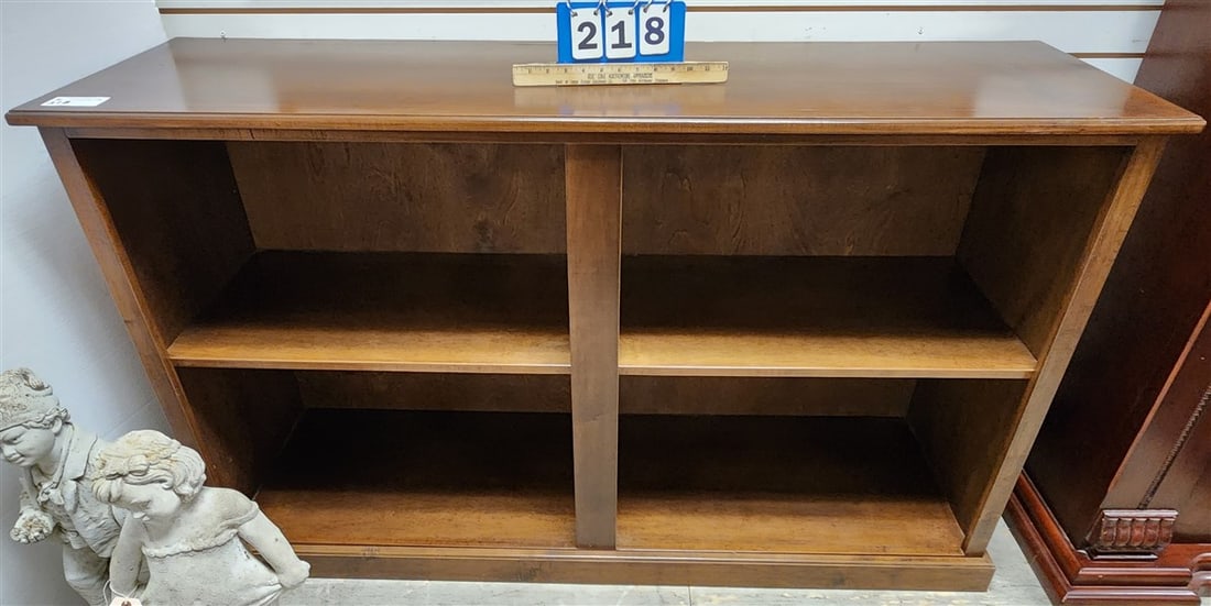 Wooden Bookcase/Cabinet 36" H X 5' W X 17 1/2" D: Wooden Bookcase/Cabinet 36" H X 5' W X 17 1/2" D