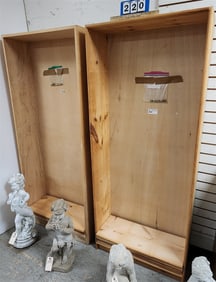 Pr. Pine Bookcases 6' H X 30" W X 11 1/2" D