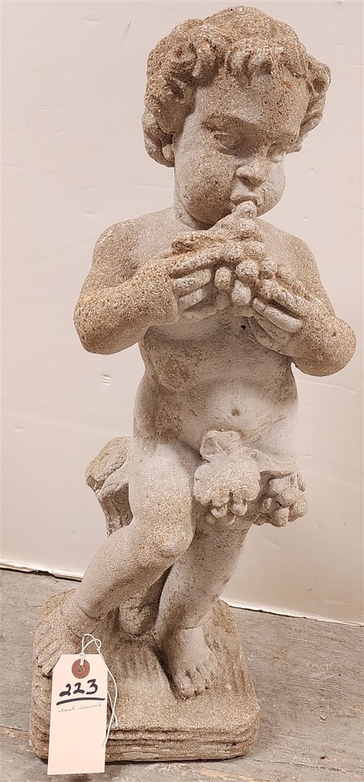 Cast Cement Bacchus 24": Cast Cement Bacchus 24"
