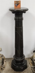 Marble Pedestal 43 1/2" H X 12" Diam.