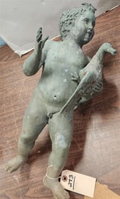 Bronze Angel w/Goose 21 1/2"