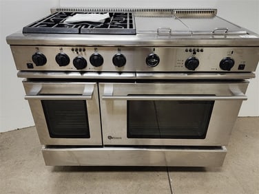 GE Monogram 48" Professional Range w/4 Burners, Grill + Griddle (Gently Used) - Originally $14,000
