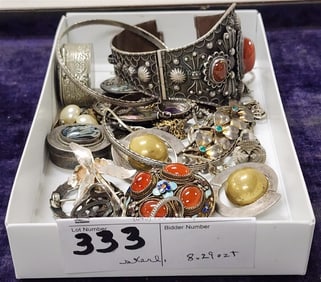 Lot Sterling Jewelry 8.29 ozT.