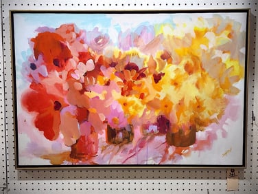 O/C Abstract Sgnd J. Dalton 24" X 36" w/Frame 25" X 37"