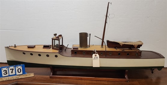 Vintage Boat Model 22 1/2" H X 50" L X 9 1/2" W