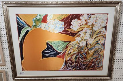 Framed Silk "Butterfly Dream" Sgnd Nancy Koh 28" X 41" w/Frame 39" X 52"