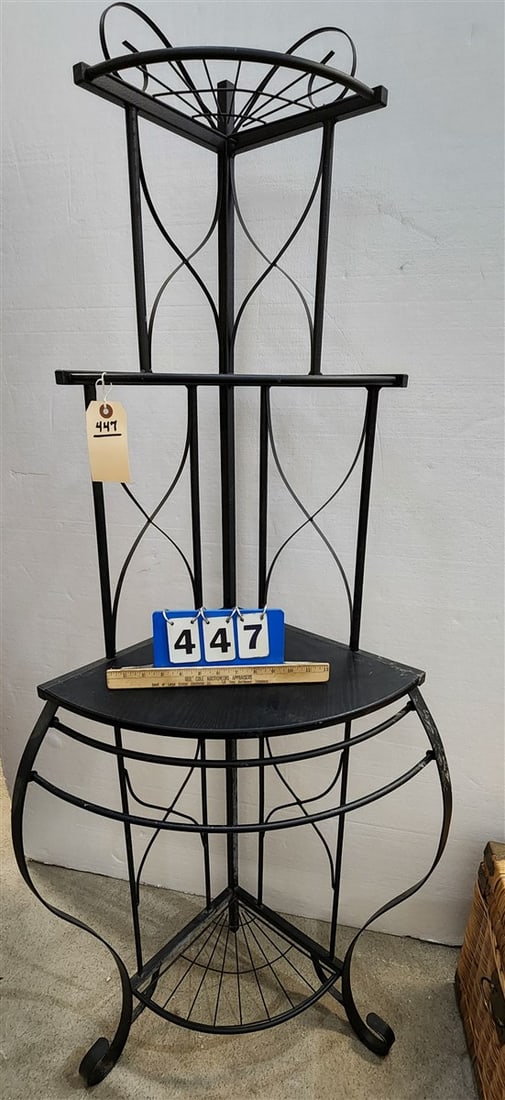 Wrought Corner Stand Cupboard 5'7" Hhk X 3' W: Wrought Corner Stand Cupboard 5'7" Hhk X 3' W