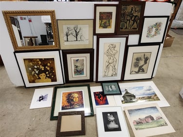 Bx 12 Pc. Artwork - Encaustic Photo SgndVojnar, Photo Church Dorothy Alberta Canada Sgnd Robert