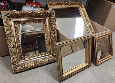 Bx 4 Gilt Framed Mirrors