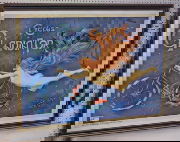 Framed Reprint Cycles Gladiator Poster 38" X 54" w/Frame 42" X 58"