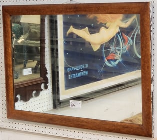 Birdseye Maple Framed Mirror 25 1/2" X 28"