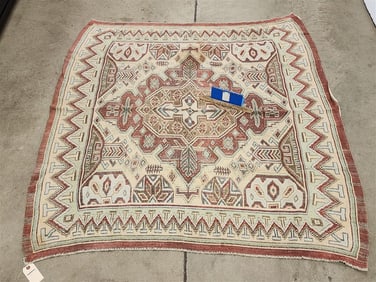 Woven Table Cloth 5'1 1/2" X 5'3"