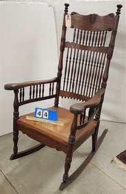 Spindle Back Rocker 4' H X 26 1/2" W X 18 1/2" D