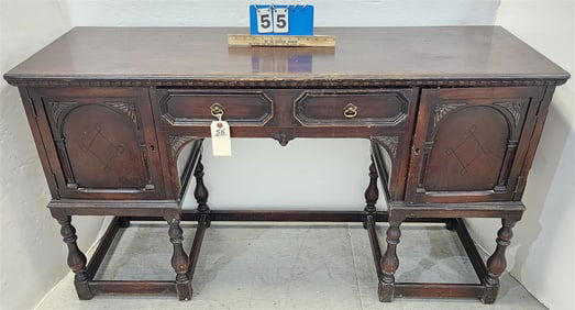 1920's Mahog Sideboard 30" H X 54" W X 19" D